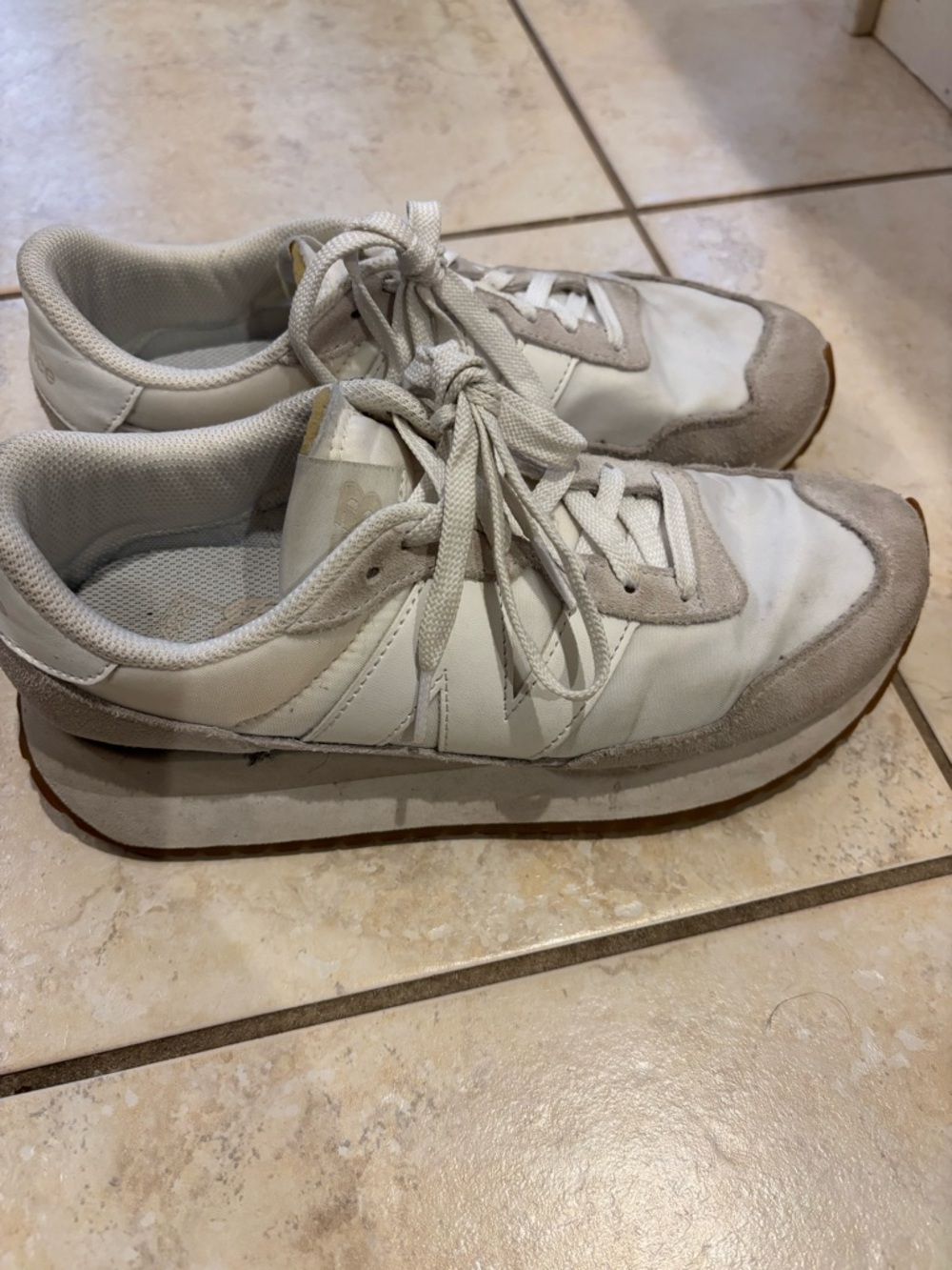 New Balance 237 White and Light Gray Women's Sneakers - Low Top Lace-Up